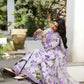 ANL Embroidered Purple Luxury Lawn Dress