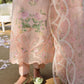 Sardinia Embroidered Tea Pink Floral Luxury Lawn Dress