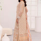 AL Embroidered Peach Luxury Organza Dress