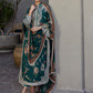 ZC Embroidered Dark Green Luxury Lawn Dress