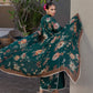 ZC Embroidered Dark Green Luxury Lawn Dress
