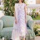 Parishay Chickenkari Printed Purple Luxruy Swiss Lawn Dress