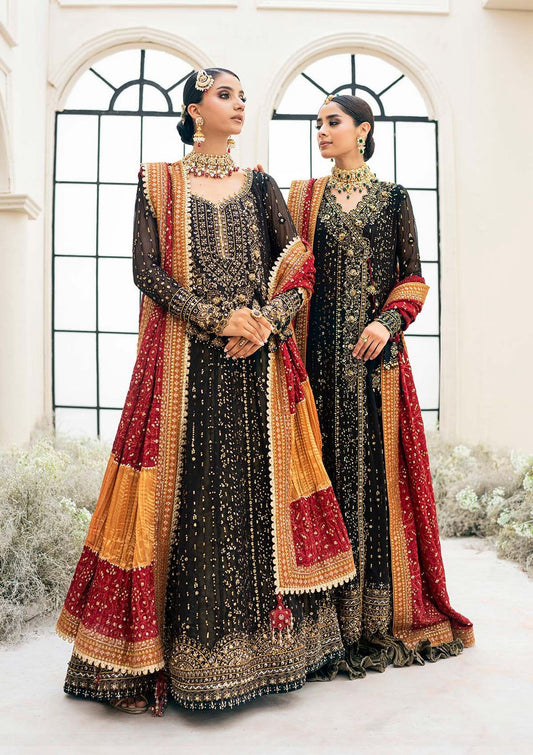 AIK Embroidered Black Luxury Chiffon Collection