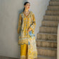 ELF Embroidered Yellow Luxury Lawn Dress