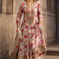 CHZ Embroidered Multi Floral Luxury Chiffon Dress