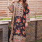 ANL Embroidered Black Luxury Silk Dress
