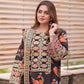 ANL Embroidered Black Luxury Silk Dress