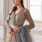 MB Embroidered Bridal Blue Luxury Net Maxi - Unstitched