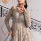 MB Embroidered Bridal Blue Luxury Net Maxi - Unstitched
