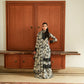 ANL Embroidered Black & Off White Luxury Lawn Dress - Unstitched