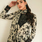 ANL Embroidered Black & Off White Luxury Lawn Dress - Unstitched