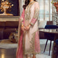 Agha Noor Embroidered Peach Luxury Organza Dress