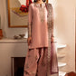 sheenora Embroidered Tea Pink  Luxury Cotton silk Dress