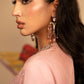 sheenora Embroidered Tea Pink  Luxury Cotton silk Dress