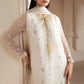 JZM Embroidered Off White Luxury Chiffon Dress