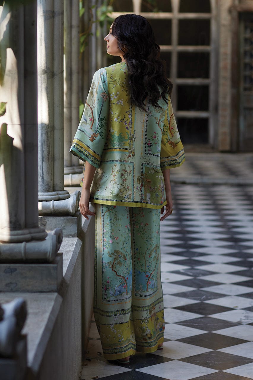 NAA Printed Floral Shamoz Silk Dress