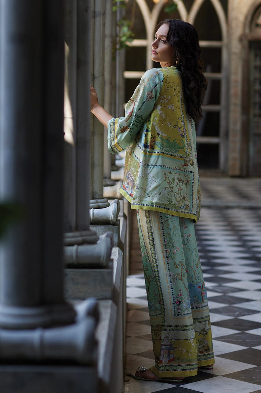 NAA Printed Floral Shamoz Silk Dress