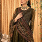 AZH Embroidered Mehndi Luxury Chiffon Maxi