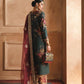 Humjoli Embroidered Dark Green Luxury lawn Dress