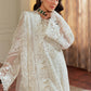 BRQ Embroidered Off White Luxury Organza Dress
