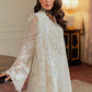 BRQ Embroidered Off White Luxury Organza Dress