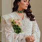 BRQ Embroidered Off White Luxury Organza Dress