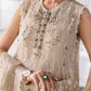 MB Embroidered Off White Luxury Chiffon Dress