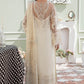 IMZ Embroidered Off White Luxury Chiffon Dress