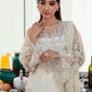 IMZ Embroidered Off White Luxury Chiffon Dress