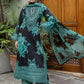 ZC Embroidered Black & Zinc Luxury Linen Dress