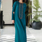LSR Embroidered Zinc Luxury Silk Dress
