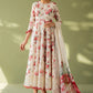 BRQ Embroidered Tea Pink Luxury Linen Dress