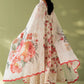 BRQ Embroidered Tea Pink Luxury Linen Dress