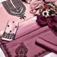 ZC Printed Tie Dye Pink Shamoz Silk 3pcs Dress