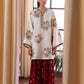 Ethnic Embroidered Luxury Sheesha Silk Dress