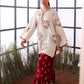 Ethnic Embroidered Luxury Sheesha Silk Dress