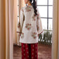 Ethnic Embroidered Luxury Sheesha Silk Dress