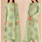 JZM Embridered Pista Luxury Raw Silk Dress