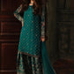 CHZ Embroidered Sea Green Luxury  Chiffon Gharara