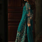 CHZ Embroidered Sea Green Luxury  Chiffon Gharara