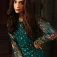CHZ Embroidered Sea Green Luxury  Chiffon Gharara