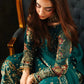 CHZ Embroidered Sea Green Luxury  Chiffon Gharara