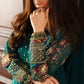 CHZ Embroidered Sea Green Luxury  Chiffon Gharara