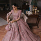ELN Embroidered Pink Luxury Organza Maxi
