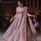 ELN Embroidered Pink Luxury Organza Maxi