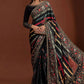 MB Embroidered Black Luxury Silk Saree