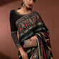 MB Embroidered Black Luxury Silk Saree
