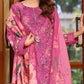 ANL Embroidered Pink Luxury Lawn Dress