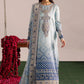 NUR Embroidered Aqua Tie & Dye Luxury Lawn Dress