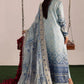 NUR Embroidered Aqua Tie & Dye Luxury Lawn Dress